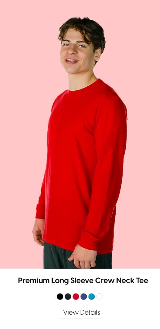 ZS1005 - Premium Long Sleeve Crew Neck Tee