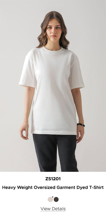 ZS1201 - Heavy Weight Oversized Garment Dyed T-Shirt