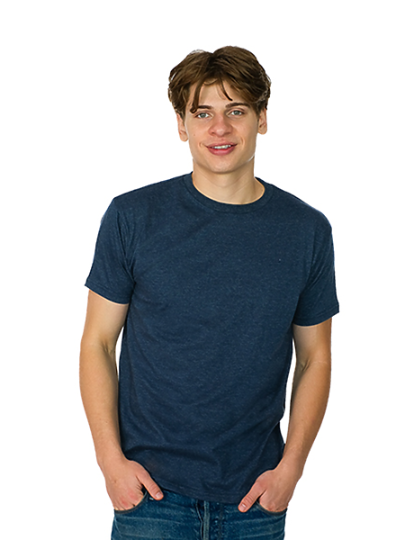 Premium Heather Short Sleeve Crew Neck Tee