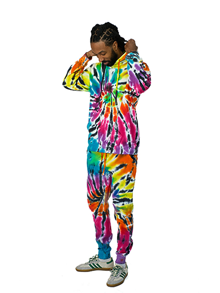 Jogging large tie dye