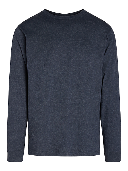 Premium Heather Long Sleeve Crew Neck Tee |